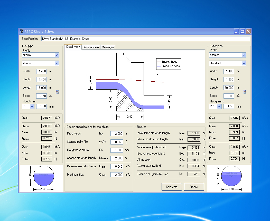 Hass hydraulic calculation software